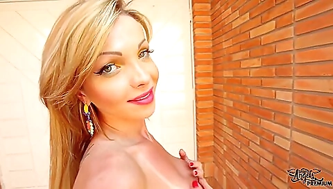 Big tits blonde milf with long beards fucks on the street