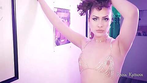 Trans girl with a very nice body fucks in a hardcore anal