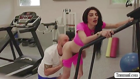 Busty brunette teen getting her ass and pussy licked and deep throated