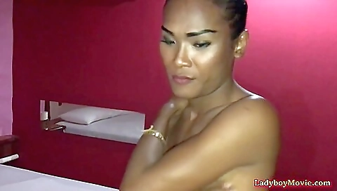 Asian big booty teen gets it all and she gives an ass-shower